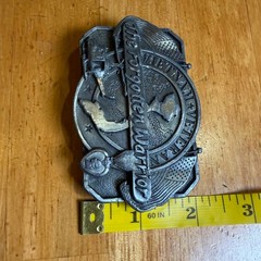 Vintage 1988 Siskiyou Vietnam Veteran The Forgotten Warrior Pewter Belt Buckle