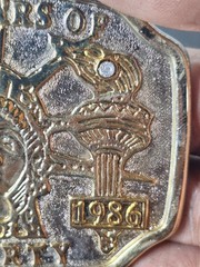 VTG Statue of Liberty Belt Buckle 100 Years of Liberty 1886-1986 Anniversary USA