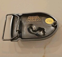 Super Mario Bros. Bullet Bill TM 2012 Licensed Nintendo Belt Buckle