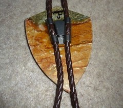 Handcrafted Buckle & Bola set Owyhee stone Green & Brown Natural stone