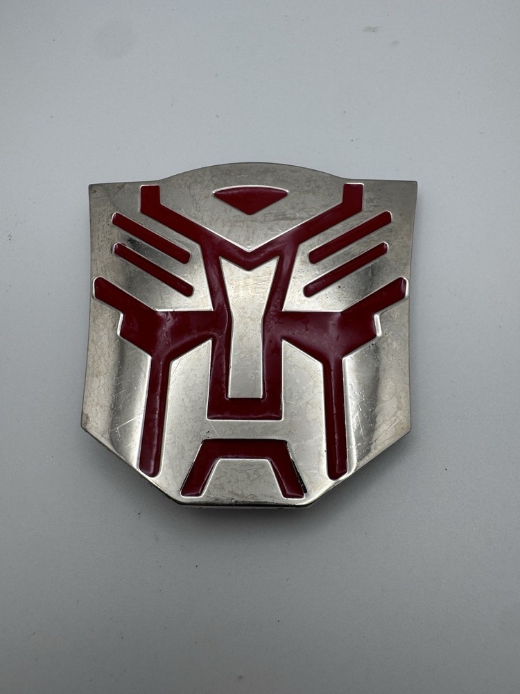 Transformers Autobot Red Chrome Design Belt Buckle Movie Character Read