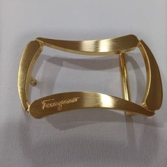Ferragamo Men&rsquo;s Classic Gold Brushed Copper Belt Buckle fits 3.5cm wide Belts