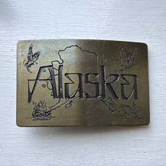 Ampersand Brass Alaska Gold Tone Brass Rectangular Interchangeable Buckle 1.75&Prime;