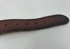 Vintage Western Belt Hand Tooled Deer Landscape Outdoor No Buckle 38”