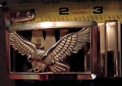 Golden Eagle Automatic Belt Buckle Stylish Design Durable Gold Tone