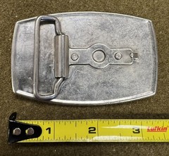 Vintage CHEAP JEANS – SOLD ONLY AT THE FINEST STORE Metal Chrome BELT BUCKLE