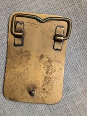 vintage HAZELTON PUMPS belt buckle SOLID BRASS western MINING oil industrial