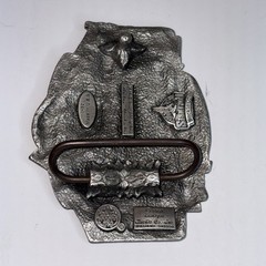 Vintage Siskiyou United States Marine Corps (cc 1987) 3&Prime; in Enameled Belt Buckle