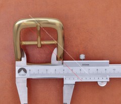 SOLID BRASS QUALITY HEAVY CENTER BAR LEATHERCRAFT BELT BUCKLE REPLACEMENT 42MM