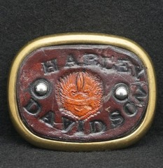 WC11137 FANTASTIC VINTAGE 2000s ****HARLEY DAVIDSON**** MOTORCYCLES BELT BUCKLE