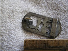 Vintage Marshall Field Co. Hand Made Belt Buckle Sterling Silver