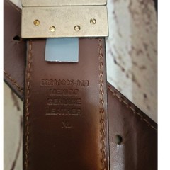 Mexican Leather Men&rsquo;s Belt Brown Black Genuine with Heavy made Buckle 51&Prime; – 55&Prime;