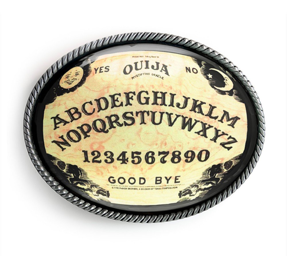 Ouija Board Belt Buckle – Traditional Horror Halloween Occult Buckle – 47