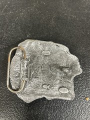 BERGAMOT 1993 SISKIYOU DIAMOND CUT Indian Chief Native Cowboy Belt Buckle #154