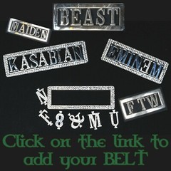 Personalised belt Buckle Custom Name Fits on belt up to 7/8 letters READY MADE