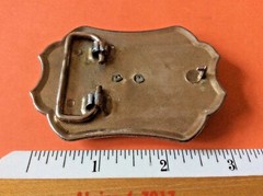 Texas Longhorn SouthWest etched vintage Belt Buckle America cattle skull patina
