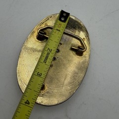 Colorado Springs Plus 100 Pikes Peak Or Bust Coin Belt Buckle Gold Tone