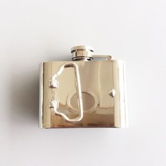 Dollar Money $ Sign 2 oz Stainless Steel Flask Belt Buckle