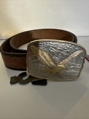 American Eagle Patriotic Belt Buckle Numbered With Belt New 36 To 38