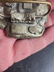 NICE TEXAS BELT BUCKLE LONGHORN LONE STAR STATE NEW SISKIYOU 1995
