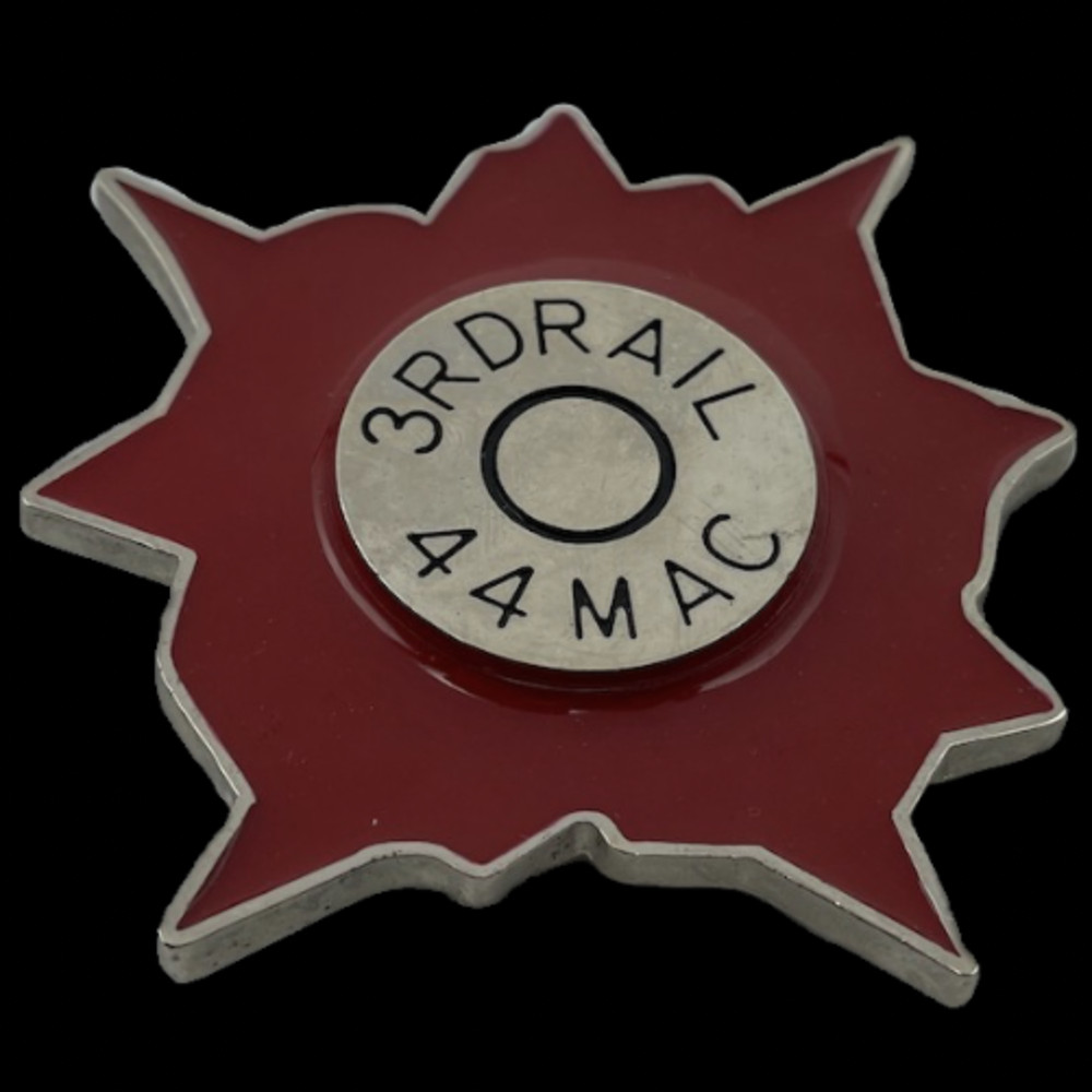 3RD RAIL 44MAC Revolver Gun Barrel Bullets Metal Belt Buckle
