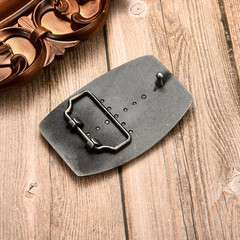 Cocky Belt Buckle Animal Rooster Belt Buckles Men Women, Rectangle Western Booth