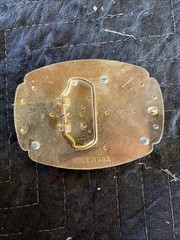 Vintage 1980’S Elvis Presley Belt Buckle Metal Filligree with Photo Made in USA