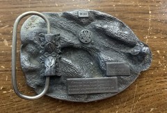 I&rsquo;d Rather Be Fishing Belt Buckle, Siskiyou Buckle Co Inc, Williams Oregon