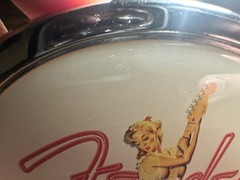 Rare Vintage Fender pinup girl belt buckle. Please read description.
