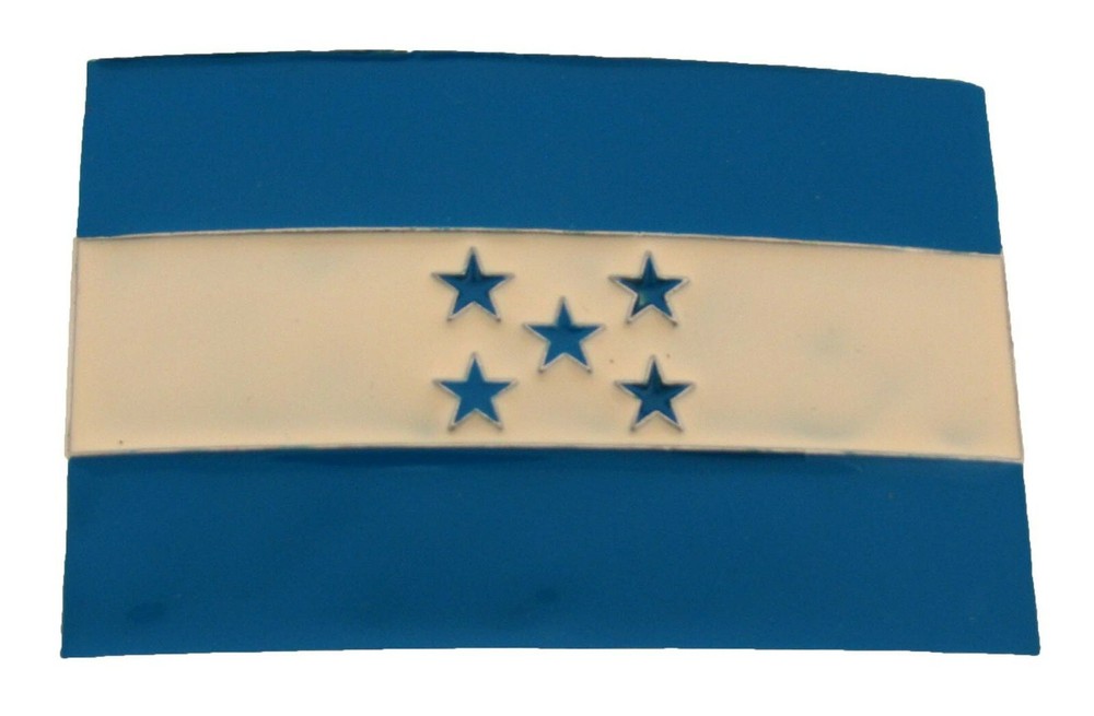Honduras Latin Country Flag Belt Buckle Catracha Catrachos Central Square Finish