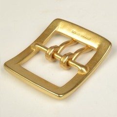 1X Heavy Duty Solid Brass Double Prong Belt Buckle 40mm(1.5in) Replacement Chic