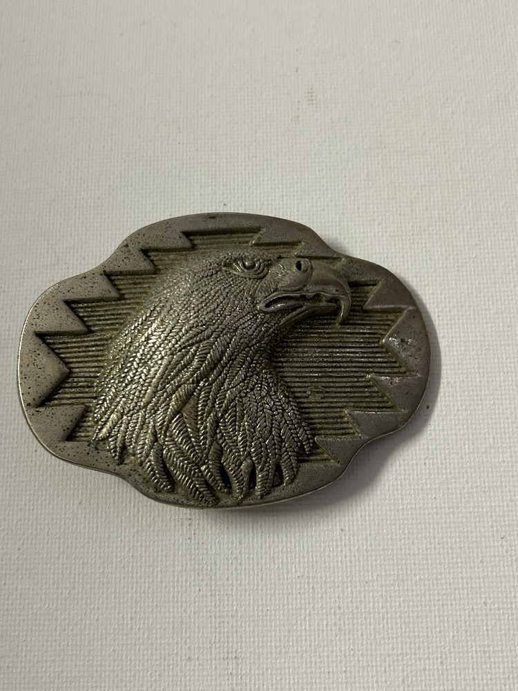 Pewter Color Eagle 3-D Belt Buckle