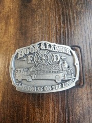 Hook And Ladder Fire Engine Truck Metal Belt Buckle Limited Edition