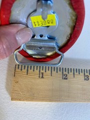 Vintage Red Suede Leather Oval Belt Buckle Blank Fits 1.5” Belt Western Retro
