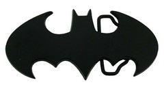 Batman belt buckle Halloween Costume DIE CUT JET BLACK DC Comics Men AUTHENTIC