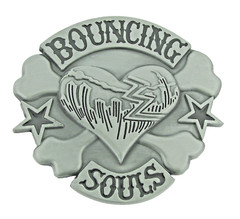 Heart Belt Buckle New Men Women Halloween Costume Antiqued Metal Bouncing Souls