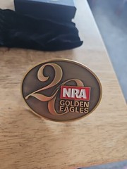 NRA National Rifle Association Golden Eagles 20 Belt Buckle NEW Unused
