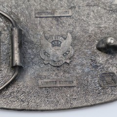 The Great American Buckle Co Pig Belt Buckle OS Blue Hogs Are Beautiful 1979