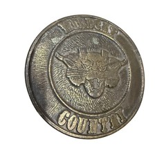 VTG “WILDCAT COUNTRY” Brass Gold Tone Belt Buckle Kentucky Kansas State Arizona
