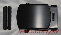 NEW 1.5&Prime; WIDE CLASSIC ROLLER BLACK BELT BUCKLE with TIP ONLY Canvas Belts