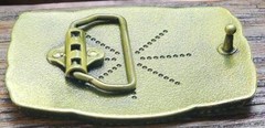 NEW AMERICAN FLAG BRONZE COWBOY RODEO WESTERN USA 3-D BELT BUCKLE