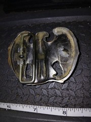 Vintage Avon Pewter Tone Metal Eagle Belt Buckle