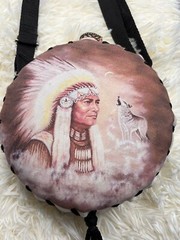 Native Leather Water Cantina Brown Buckle Adjustable Woof & Chief