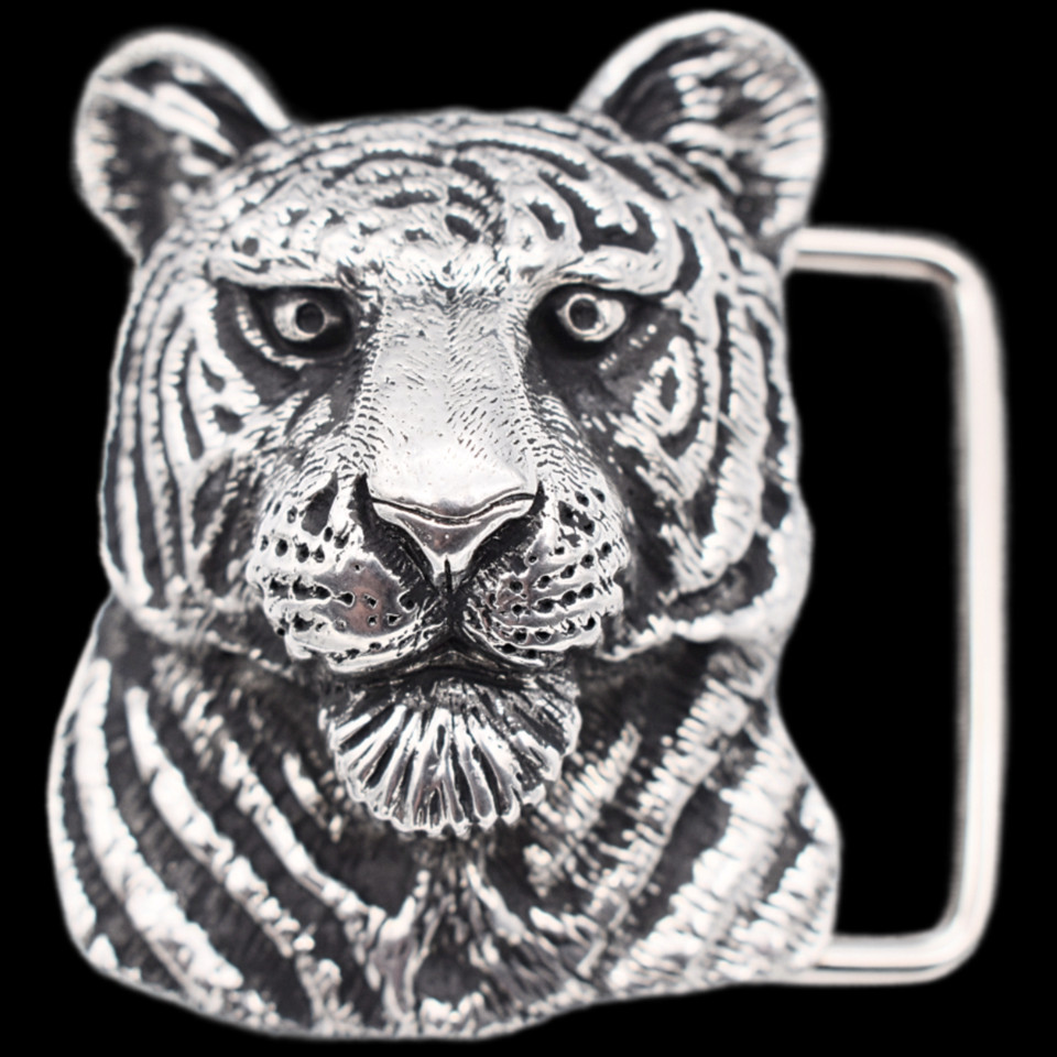 Tiger Vintage 1990s Belt Buckle