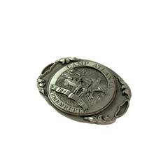 Vintage Camp Atlanta Remembered 1943-1993 3D Metal Belt Buckle #54 Dart
