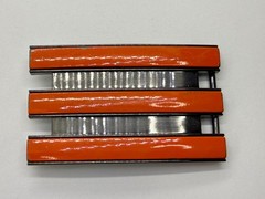 Adidas Golf 3 Stripe Orange & Black Color Trophy Award Style Used Belt Buckle