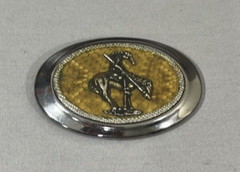 American Indian Chief Horse Rider Belt Buckle Made in USA