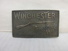 Winchester Rifles New Haven CT 4 x 2.25 inch Metal Belt Buckle Men&rsquo;s Accessory