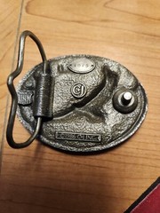 1986 Vintage C & J Inc. Eagle Soaring Colorado Belt Buckle