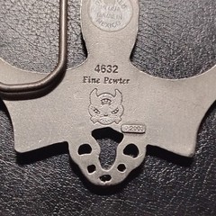 Handcuffs Theme Fine Pewter Silver Belt Buckle MPN 4632 Fits 1.5 in Belt